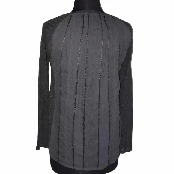 One September Long Sleeve Lace Blouse Size XS - Picture 3 of 5